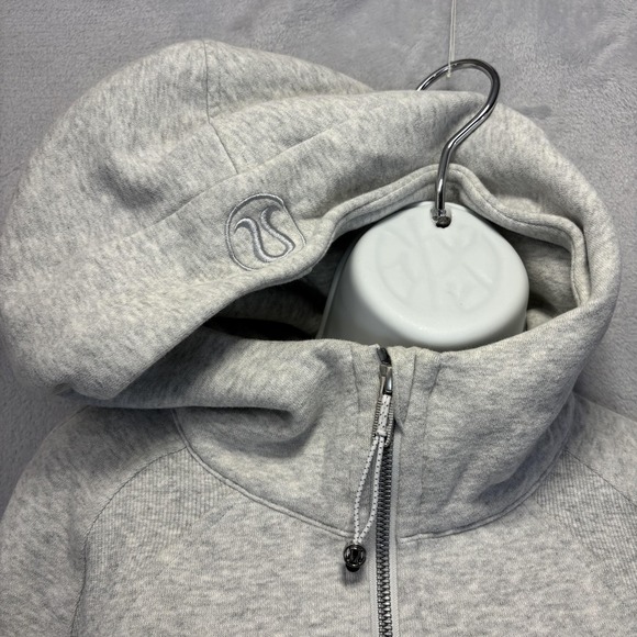Lululemon Oversized Scuba Half-Zip Hoodie M/L Cropped Sweatshirt 1/2 Zip LW3DUSS - Picture 3 of 13